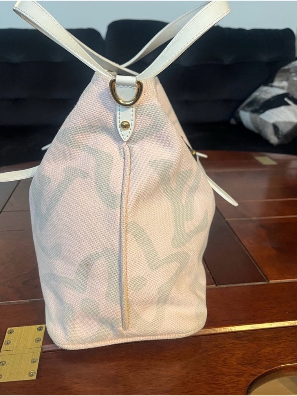 Louis Vuitton Pink Canvas Tahitienne Cabas Pm bag 💯authenticated - Picture 6 of 13